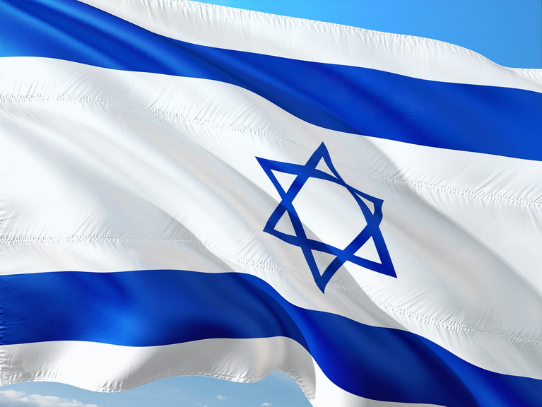 Flagge des Staates Israel. Quelle: Pixabay